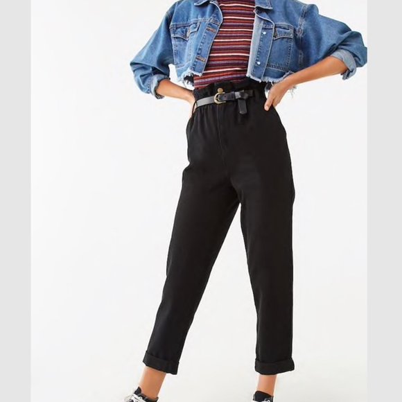 forever 21 black high waisted jeans